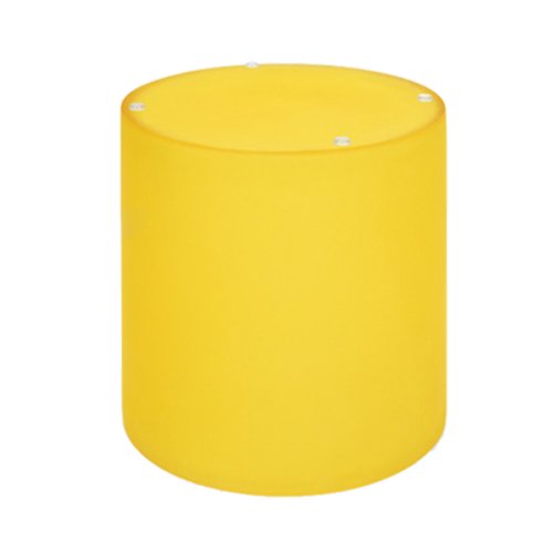 FOH RWA011ORR10 8" W Orange Plastic Round Nassau Cylinder Riser