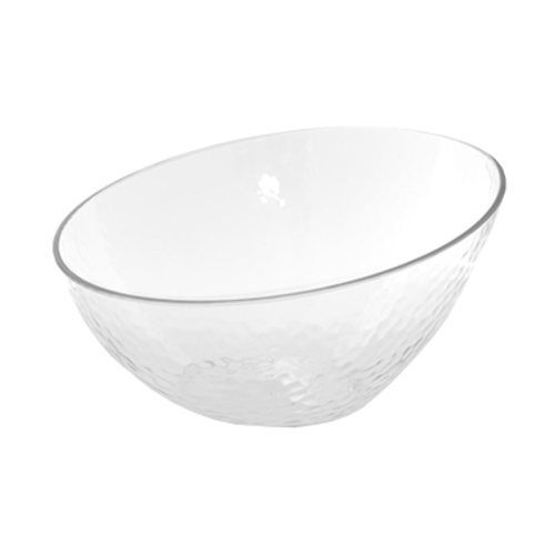 FOH DBO129CLT22 46 Oz. Clear Round Slanted Drinkwise Bowl