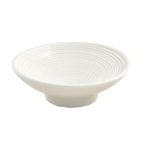 FOH DSD008BEP23 2 Oz. Round Porcelain Catalyst Spiral Dish