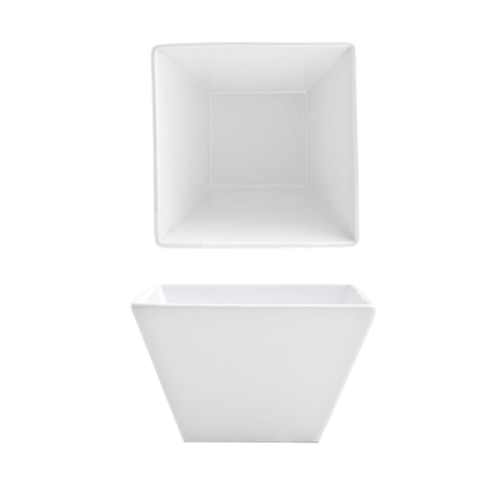 FOH DBO085WHP22 16 Oz. Square Porcelain Kyoto Bowl