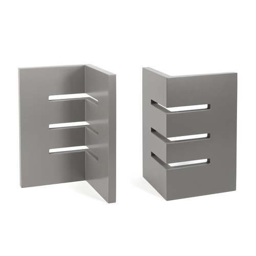 FOH BHO144GYB20 7.5" W Gray Bamboo Square Buffetware Display Riser