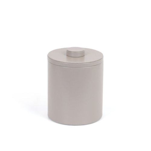 FOH RIB014BEL21 2 Qt. Beige Plastic Ice Bucket with Lid