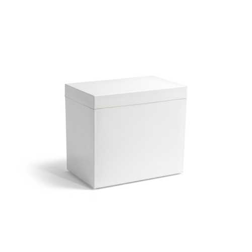 FOH RIB005WHR20 2 Qt. White Plastic Rectangle Ice Bucket