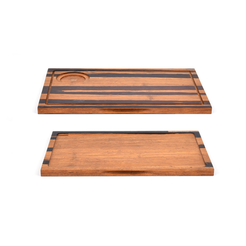 FOH SPT052MUB21 14" W Bamboo Rectangle Rustic Chic Cutting Board
