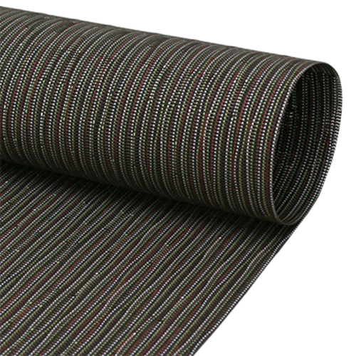 FOH RTL014MUV83 17.5" W Multicolor Vinyl Rectangle Metroweave Placemat