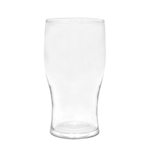 FOH ABR004CLT23 20 Oz. Clear Resin Round Drinkwise Pint Glass
