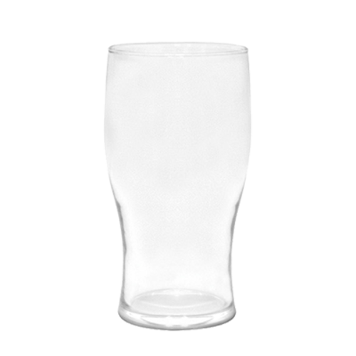 FOH ABR004CLT23 20 Oz. Clear Resin Round Drinkwise Pint Glass