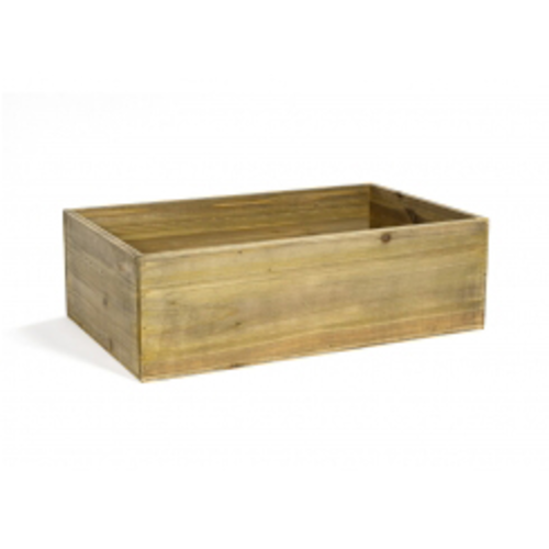 FOH BHO143NAW20 20.75" W x 12.75" D x 6.5" H Natural Full Size Deep Rustic Chic Wood Housing