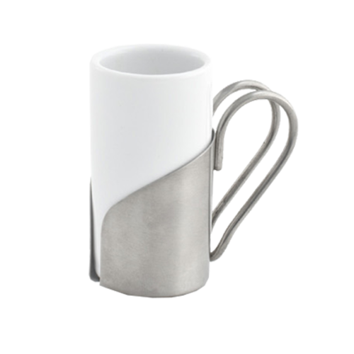 FOH DMU011WHP23 1.5 Oz. Porcelain Brushed Mug