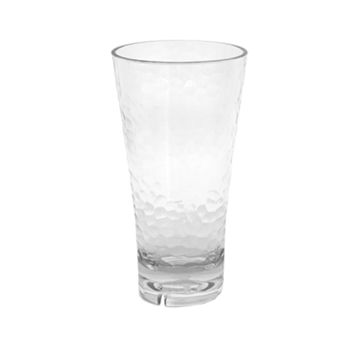 FOH AHB003CLT23 18 Oz. Clear Resin Round Drinkwise Highball Glass