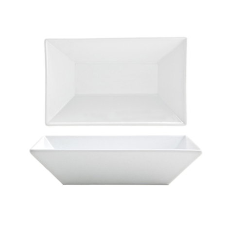 FOH DBO064WHP23 26 Oz. Square Porcelain Kyoto Bowl