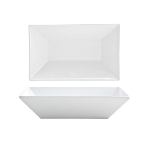 FOH DBO064WHP23 26 Oz. Square Porcelain Kyoto Bowl