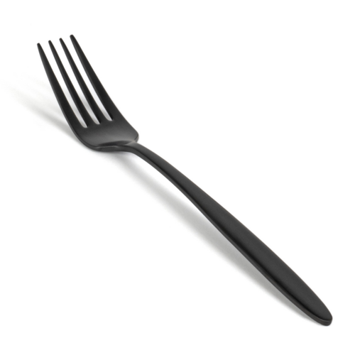 FOH FDF008BKS23 8" L Matte Black Stainless Steel Luca Dinner Fork