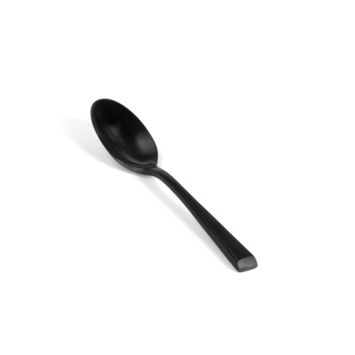 FOH FCS003BKS23 4.75" L Matte Black Stainless Steel Parker Demitasse Spoon