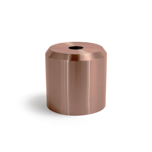 FOH RTB023RGS21 6.25" W Rose Gold Stainless Steel Round Tissue Cover