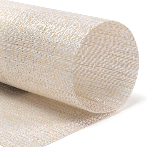 FOH XPM132TAV83 16" W Tan Vinyl Rectangle Metroweave Placemat