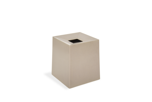 FOH RTB037BEB21 5" W Beige Bamboo Square Tissue Cover
