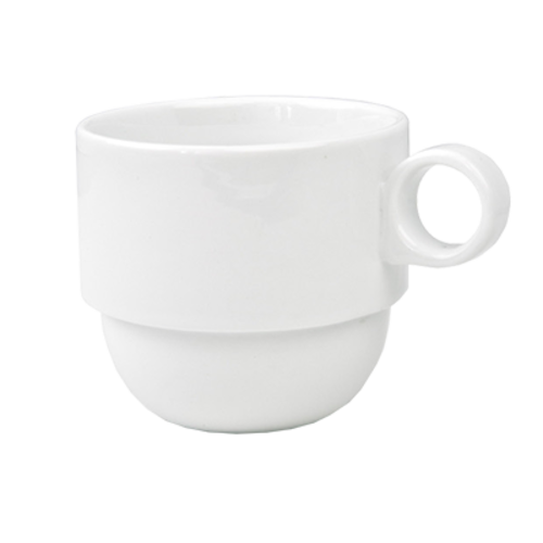 FOH DMU016WHP23 13 Oz. Porcelain Round Monaco Mug
