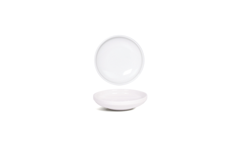 FOH DSD076WHP23 5 Oz. White Round Porcelain Bevel Ramekin