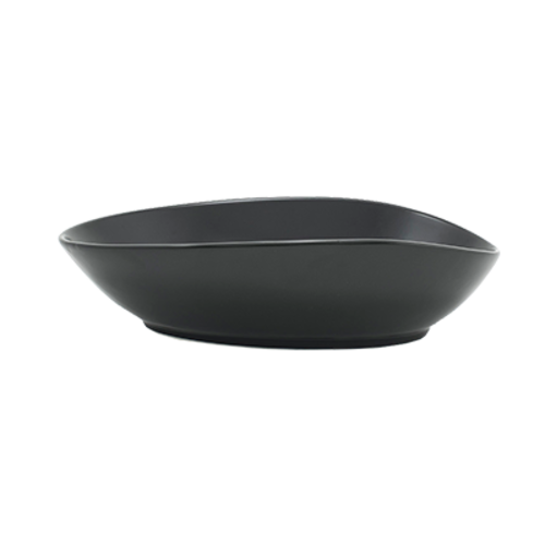FOH DBO146BKP21 30 Oz. Oval Porcelain Tides Bowl