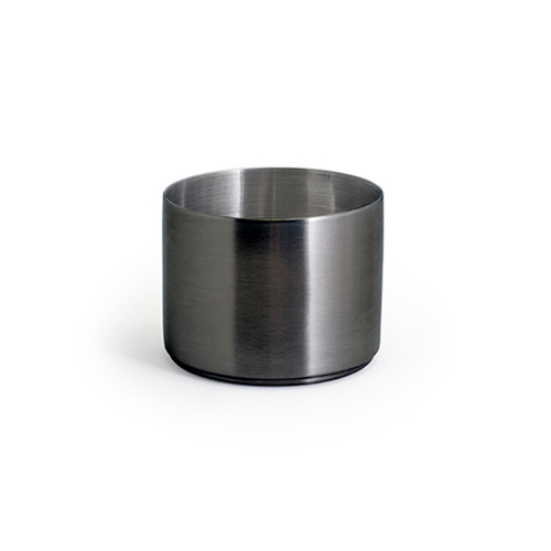 FOH DSD072BKS23 9 Oz. Matte Black Finish Round Stainless Steel Soho Ramekin