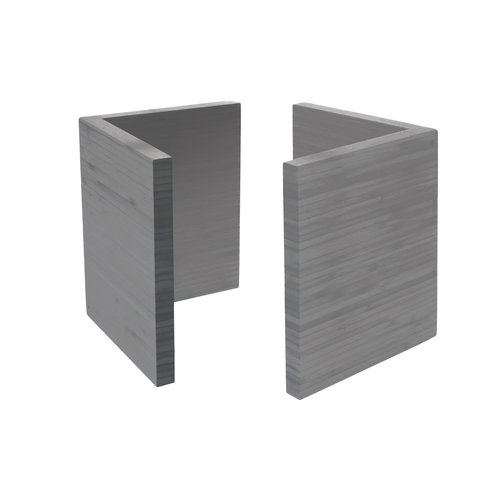 FOH BHO062GYB20 7.5" W Gray Bamboo Square Buffetware Display Riser