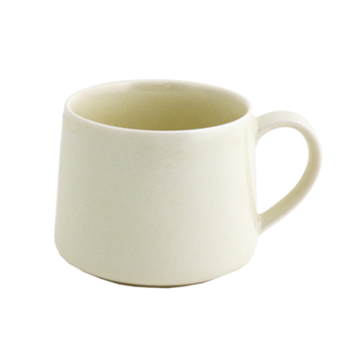 FOH DCS046BEP23 10 Oz. Porcelain Non-Stackable Vanilla Bean Kiln Cup