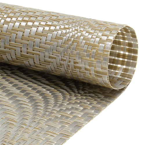 FOH XPM104PLV83 16" W Pearl Vinyl Rectangle Metroweave Placemat