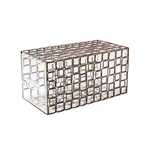 FOH BHO083GOI20 6.5" W x 13" H Acrylic Self-Service Coppered Link Housing or Drawer Set