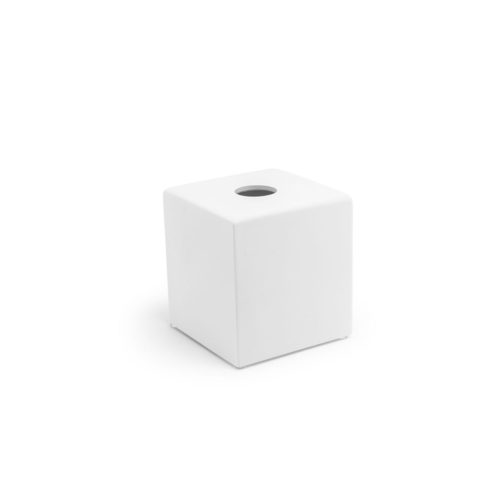 FOH RTB005WHR11 5.25" W White Composite Square Tissue Cover