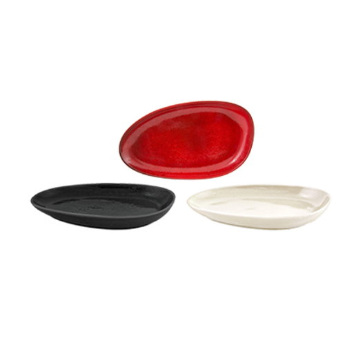 FOH SPT056RDP20 14" W Oval Porcelain Chili Kiln Plate