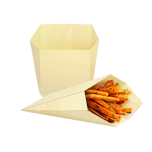 FOH DHO002NAW28 5" W Wood Servewise Disposable Pocket