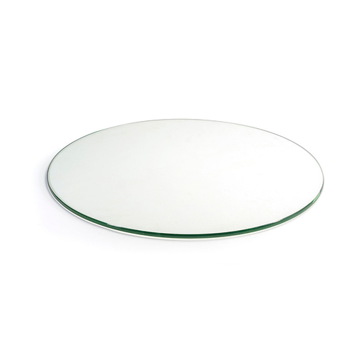 FOH BHO124CLG20 19" W Clear Glass Round Asheville Buffet Board
