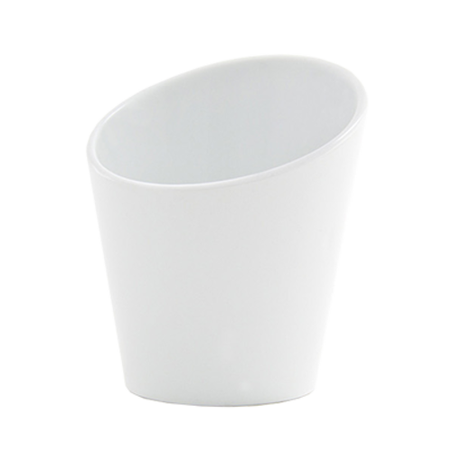 FOH DMU017WHP23 6 Oz. Round Porcelain Non-Stackable Tall Harmony Cup