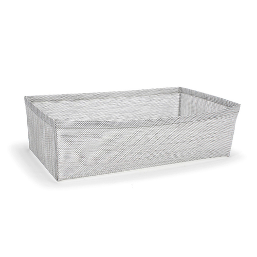 FOH BHO126GYV21 20" W x 12" D x 5.75" H Mesh Gray Woven Vinyl Rectangular Full Size Metroweave Housing Only