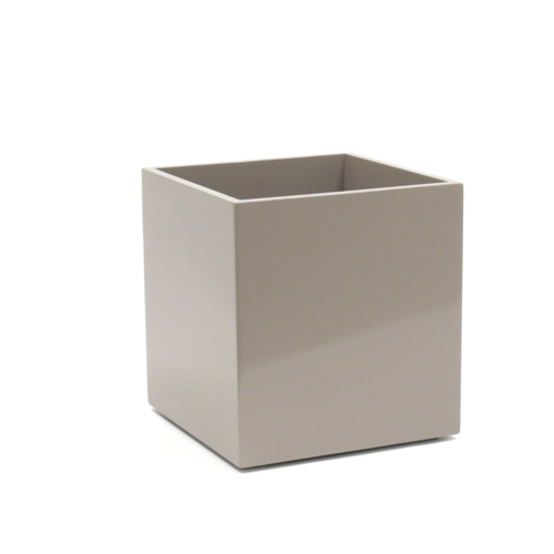 FOH RWA013BEW20 8 Qt. Beige Plastic Cube Composite Waste Can