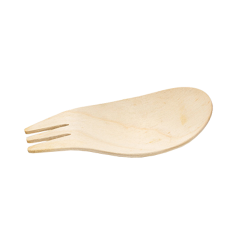 FOH FSF017NAW28 3.25" W Wood Servewise Disposable Spork