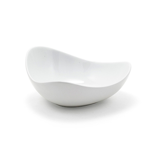 FOH DBO151WHP21 28 Oz. White Lotus Porcelain Lotus Bowl