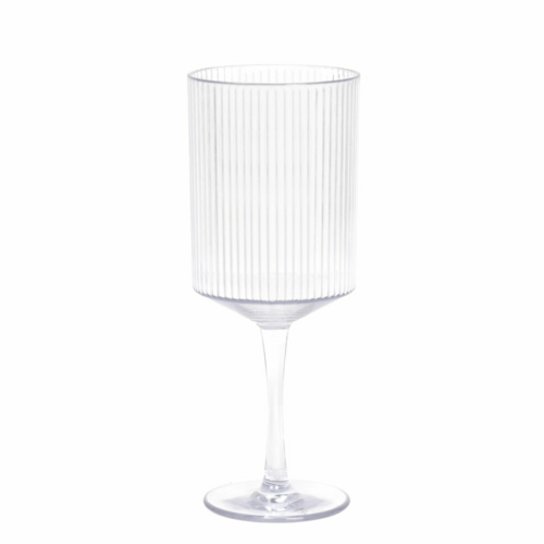 FOH AWI008CLT23 12 Oz. Clear Plastic Gatsby Wine Glass