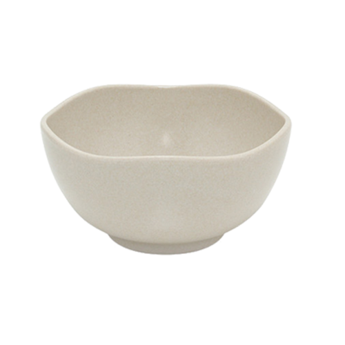 FOH DBO119NAB23 11 Oz. Round Natural Bamboo Footed Biodegradable Platewise Organic Bowl