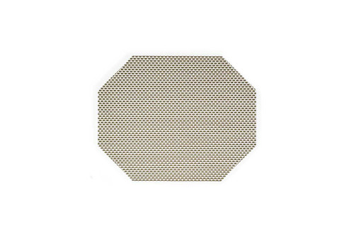 FOH XPM068GRV83 11" W Sage Vinyl Rectangle Metroweave Placemat