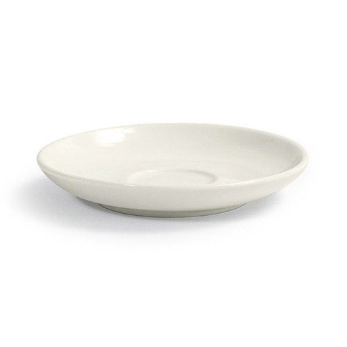 FOH DCS063BEP23 4.75" Dia. x 0.75" H Beige Porcelain Round Catalyst Seattle Saucer