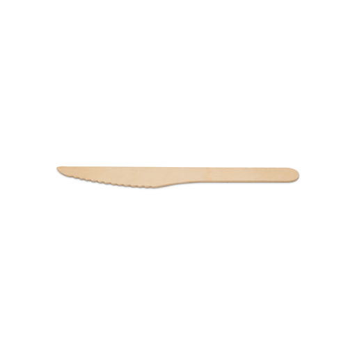 FOH FDK014NAW28 6.25" W Wood Servewise Disposable Knife