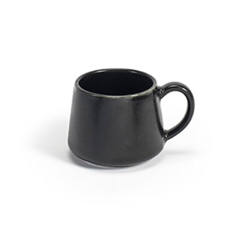 FOH DCS058BKP23 3 Oz. Porcelain Non-Stackable Pepper Kiln Cup