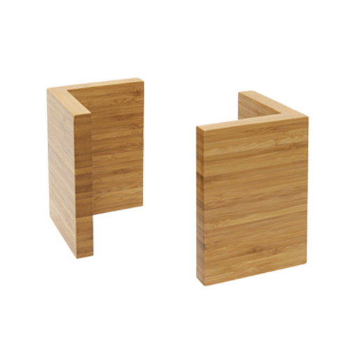FOH BHO032BBB20 4.5" W Natural Bamboo Square Buffetware Display Riser
