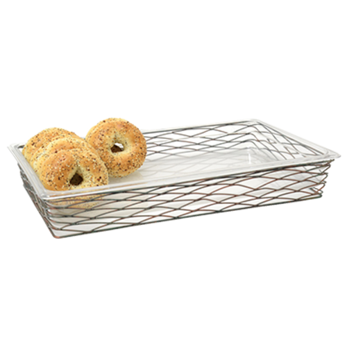 FOH BHO060PTI20 20.75" W x 12.75" D x 3" H Metal Rectangular Full Size Patina Housing or Pan Set