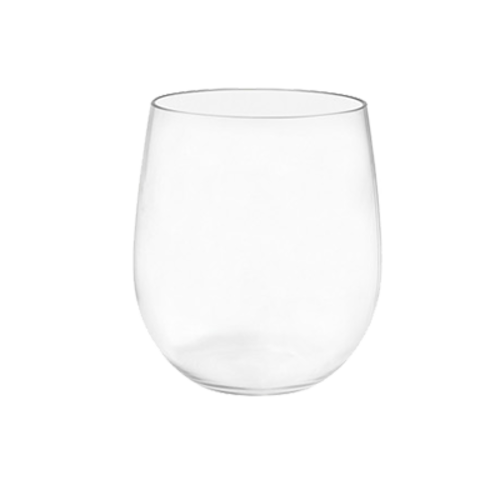 FOH AWI005CLT23 12 Oz. Clear Resin Drinkwise Wine Glass