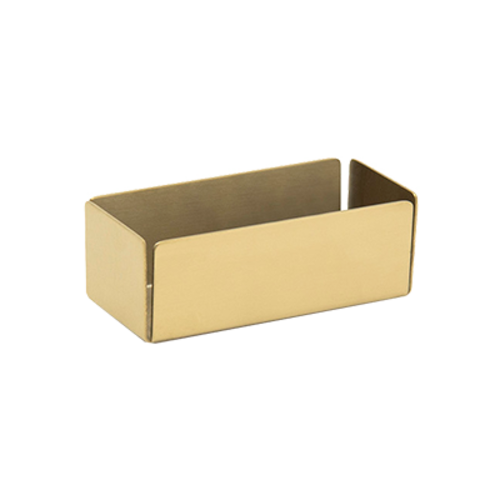 FOH TSH001GOS93 1.5" H x 4.75" W x 2.25" D Matte Brushed Finish Stainless Steel Serving Accessories Packet Holder