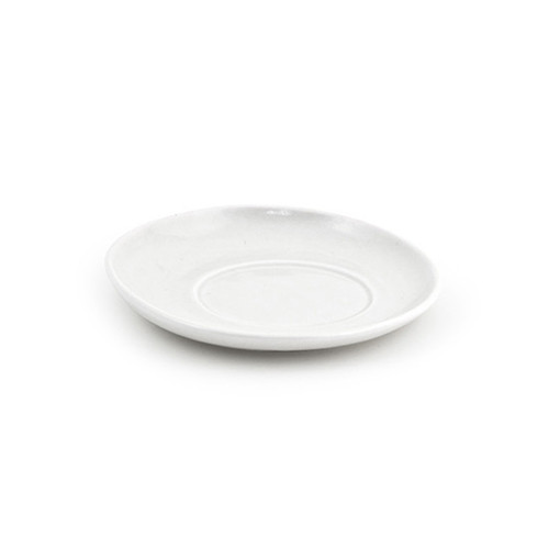FOH DCS047WHP23 6" Dia." x 1" H White Porcelain Round Glazed Finish Kiln Saucer