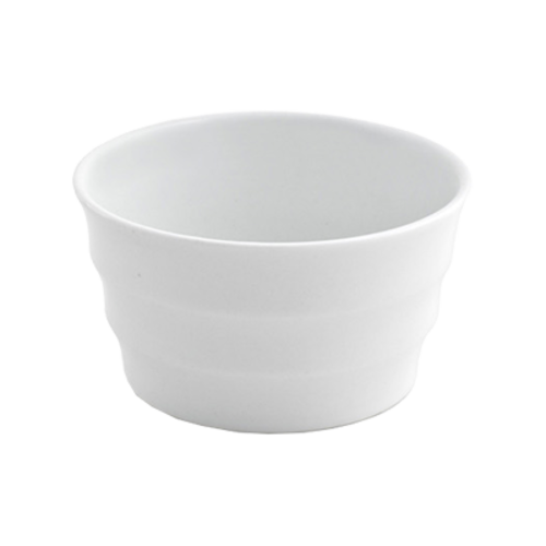 FOH ASC013WHP23 6 Oz. Round Porcelain Cup and Ramekin